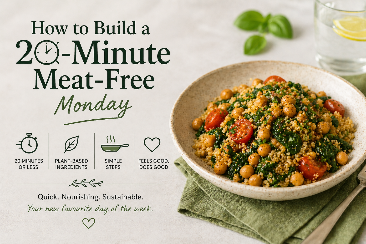 Quick 20-minute meat-free Monday meal